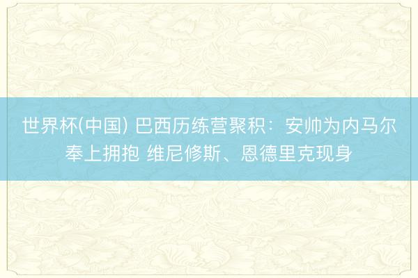 世界杯(中国) 巴西历练营聚积：安帅为内马尔奉上拥抱 维尼修斯、恩德里克现身