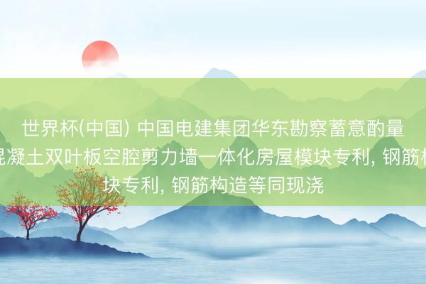 世界杯(中国) 中国电建集团华东勘察蓄意酌量院苦求异构混凝土双叶板空腔剪力墙一体化房屋模块专利， 钢筋构造等同现浇